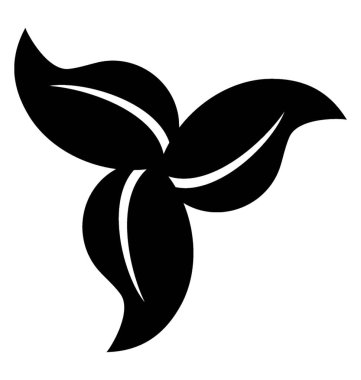 Üç yaprakları kullanılarak yapılan bir çiçek bu ekoloji bırakır yapısı 