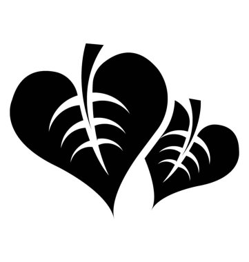 Yaprak kenarları ve çok sayıda gözenekleri gibi köşede cilt, ıhlamur yaprağı ile büyük bir kaba kalp şeklinde 