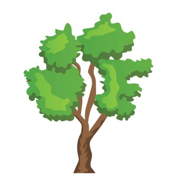 nehir huş ağacı, Dekoratif ağaç düz simgesi