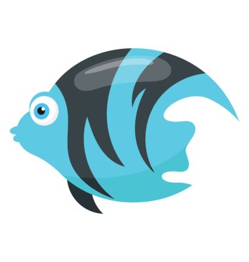 Geniş gövdeli tasarlanmış desenli melek balıklarının mermer angelfish denilen bir tür balıktır 