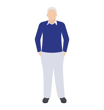 Adam ayakta getsure beyaz kıllar ile 