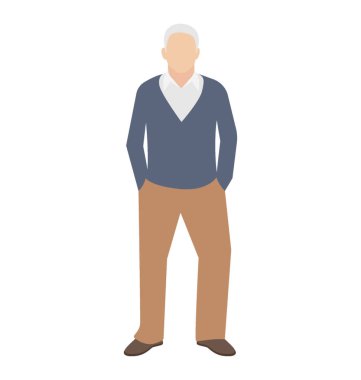 Adam ayakta getsure beyaz kıllar ile 