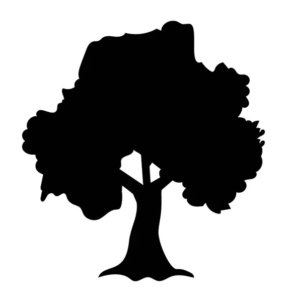 Árbol Viga Cuerno Común Icono Vector Glifo — Vector de stock