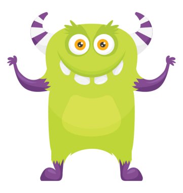 Bir patates ile gülümseyen canavar şeklinde ve eller heykelde patates zombi canavar açın 