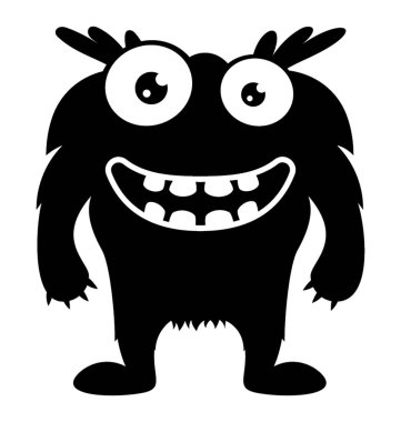 Açık ağız ve diş hazır saldırmaya, korkunç canavar geliyor ile korkunç bir yaratık 