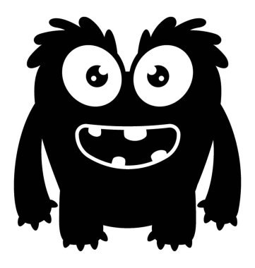 Bir animasyon çizgi film karakteri gossamer; s canavar tüylü vücut ve haşhaş gözleri 