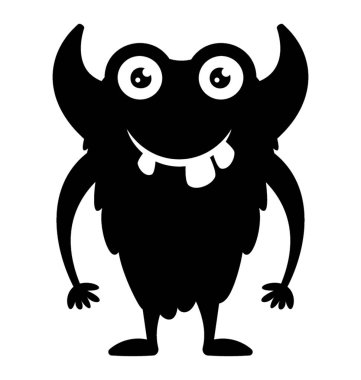 Bir canavar dilini ve şeytan boynuzlarını, canavar avcısı 