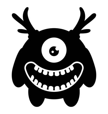 Bir tek gözlü canavar birden çok boynuzlu randier ons canavar karakterize 