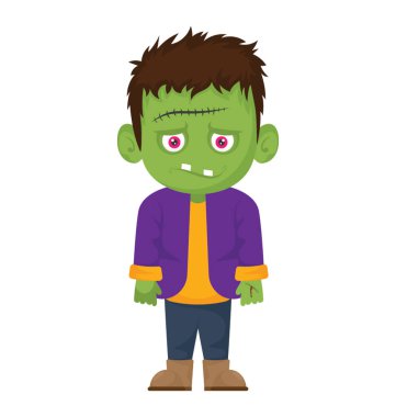 Frankenstein canavarı simgesini büyüleyici addams ailesi çizgi film, gelen ünlü dev karakteri yüzüstü. 