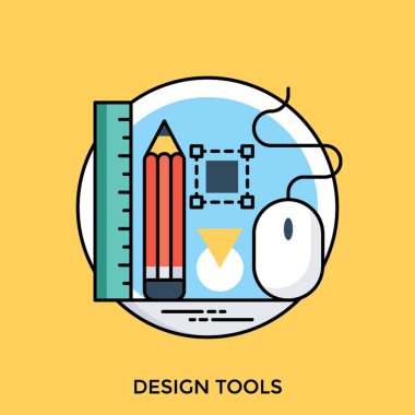 Boyama araçları ve donanım aygıtı, simge araçları tasarlamak için geometrik şekillerle 