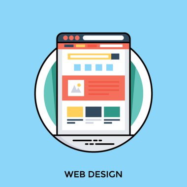 Web sayfası şablonu kavramı web tasarım simgesi için işte 