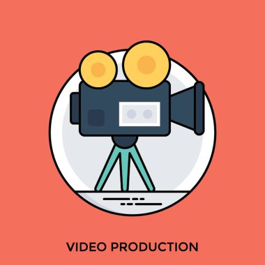 Bir film sembolü video üretim belirtmek için kabataslak 