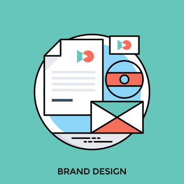 Kağıt işçiliği adımları marka tasarım simgesi vitrine 