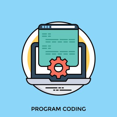 Laptop gösteren Web sitesi bir cog temsil simgesi kodlama program için bağlı sayfa kodlama