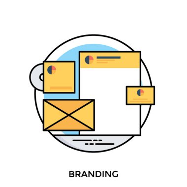 Logo bir marka oluşturma ve sonra Kupası üzerinde marka simgesini göstermek için tüm süreç yapıştırma işlemi