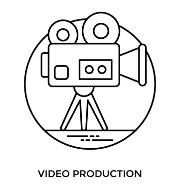 Bir film sembolü video üretim belirtmek için kabataslak 