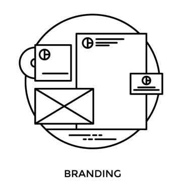 Logo bir marka oluşturma ve sonra Kupası üzerinde marka simgesini göstermek için tüm süreç yapıştırma işlemi