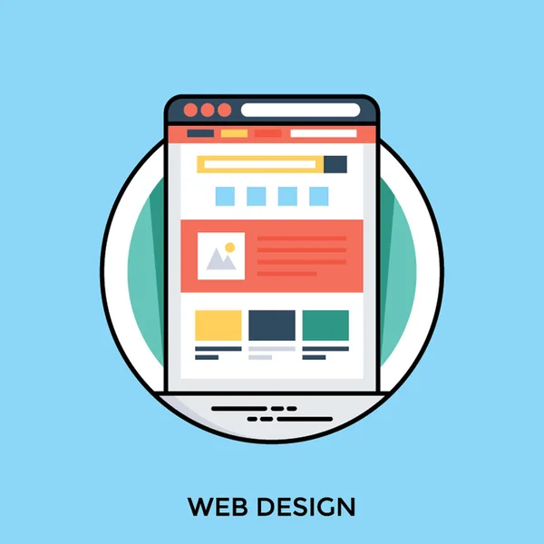 Modèle Page Web Est Ici Pour Concevoir Icône Conception Web — Image vectorielle