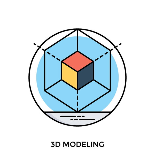 Агон, имеющий форму куба внутри и одинаковый во всех измерениях, - это концепция 3D-моделирования
 