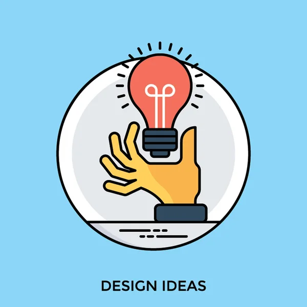 Hands Designer Having Electric Bulb Hand Making Sense Creative Ideas — Stock Vector