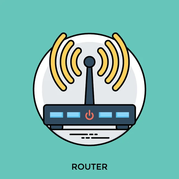 Een Hardware Apparaat Verzenden Van Sommige Signalen Lucht Bieden Pictogram — Stockvector