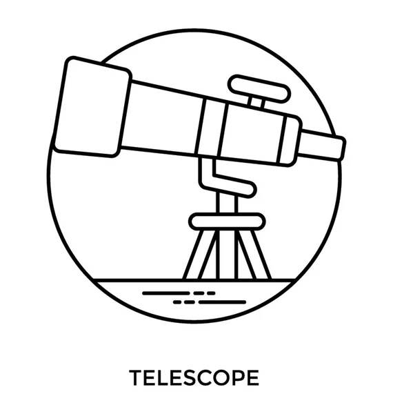 Instrumenty Optyczne Teleskop — Wektor stockowy