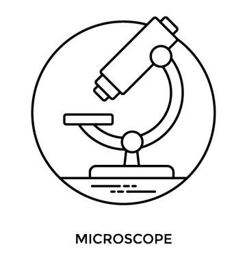 çizgili Tema laboratuvar araştırma mikroskobu simgesinin 