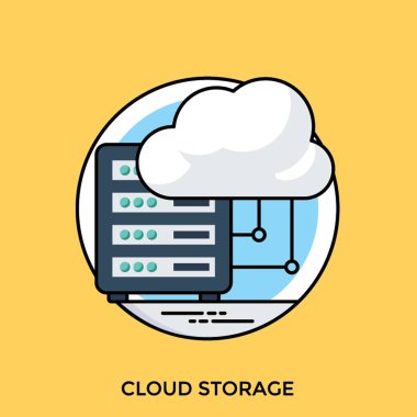 Bulut depolama kavramsallaştırma bitti bulut grafik sahip bir veri depolama aygıtı 