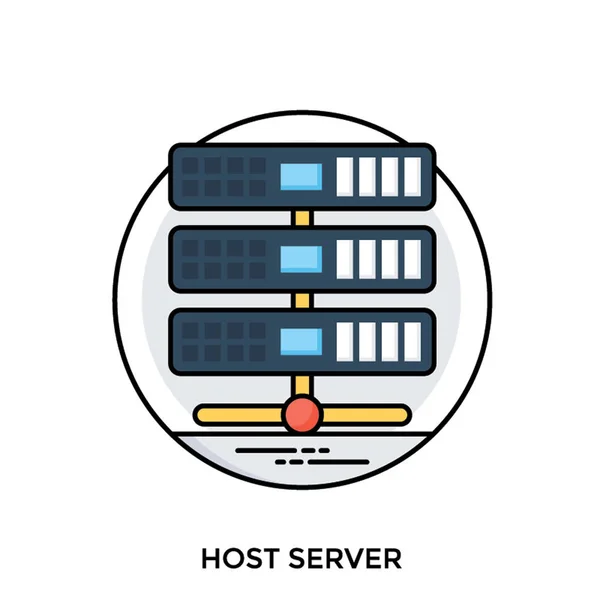 Dispositivi Memorizzazione Dati Simmetria Che Caratterizzano Hosting — Vettoriale Stock