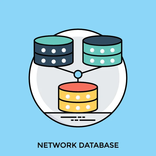 Dispositifs Stockage Données Faisant Hiérarchie Symbolisant Base Données Réseau — Image vectorielle