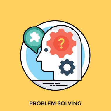 Bir dişli ve insan içinde soru işareti kavramsallaştırma makine öğrenimi zihin 