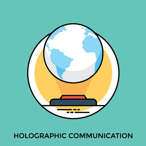 Tudományos Technológiai Absztrakt Grafika Futurisztikus Globalizáció Felület Vagy Holografikus Kommunikáció — Stock Vector