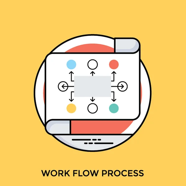 Papel Con Algunos Nodos Flechas Que Proporcionan Concepto Para Icono — Vector de stock