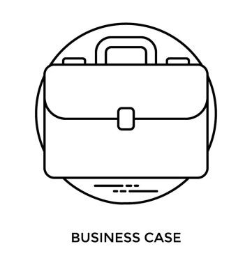Bir deri çanta iş durum simgesi sunmak için tasarlanmıştır 