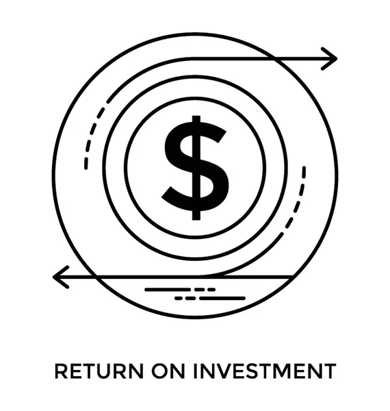 Diagramme Montrant Cercle Dollars Avec Des Pointes Flèche Pointant Dans — Image vectorielle