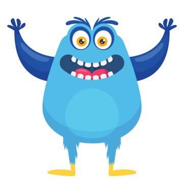 Bir yağ vücut handup dev boyutu canavar, iğrenç kar canavarı