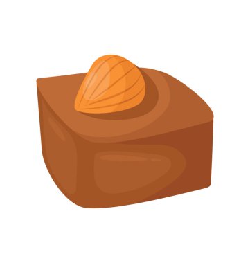 Delicious badem üstte ile sütlü çikolata muhtelif 