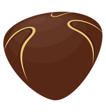 Belçika çikolata şeker domalan bir düz simgesi tasarım 