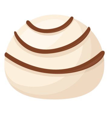 Koyu çikolata süsleme ile beyaz çikolata şeker 