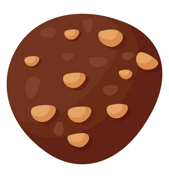Chocolate Variado Com Amendoim Todo Lado — Vetor de Stock