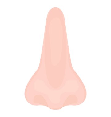 Vücut parçası burun simgesini ifade eden iki püskürtme ile