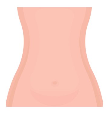 İnsan daha düşük vücut wint bel, bir kadın bel simge şeklinde