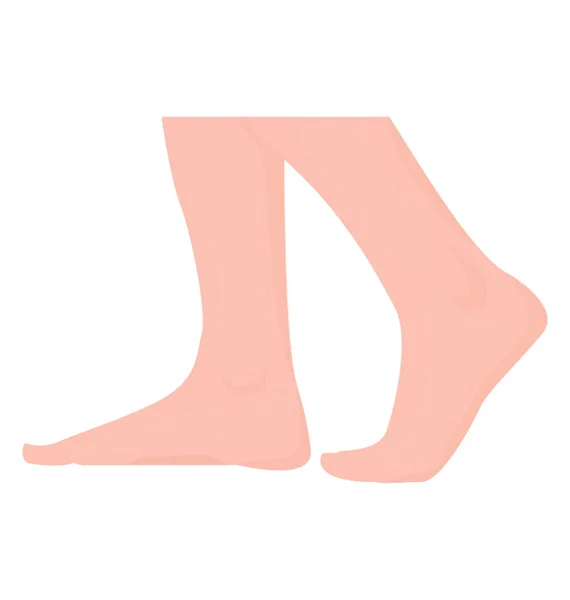 人間の足のアイコンをウォーキングのペア — ストックベクタ