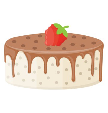 koyu çikolata ve çilek tatlı siyah orman keki 