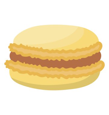 iki Höyük şeklindeki adet muzlu kek pasta muz whoopie sunmak yuvarlamak 