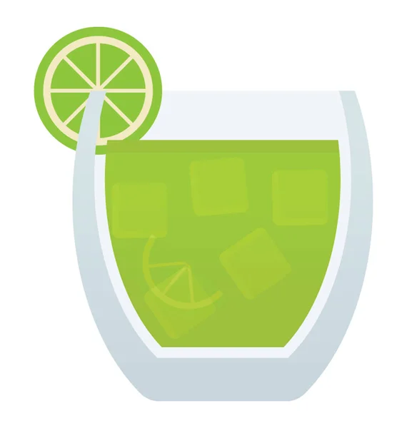 Летний Напиток Лимоном Сверху Маргарита — стоковый вектор