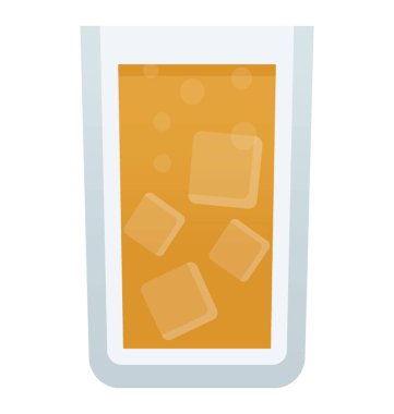 Bir bardak şarap içeceğim negroni kokteyl temsil eden buz küpleri ile