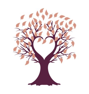 Kalpli çiçeği ağaç dalları, düz simgesini grafik şeklinde 