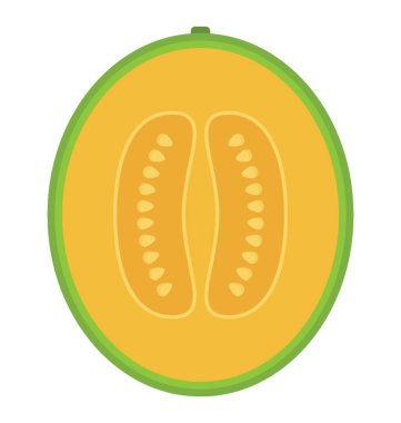 Etli meyve tohumları honeydew resmeden ile 