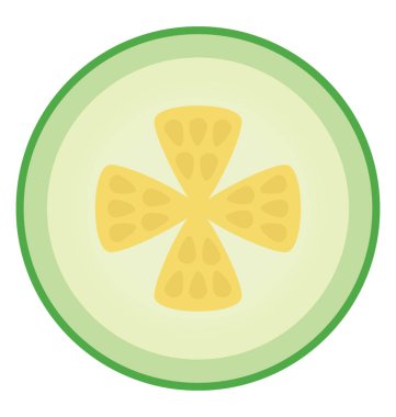 Bir buçuk salata, sebze tohumu kullanımı ile parça kesip salatalık